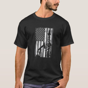Oilfield Us Flag Fracking - Fracker Oil Drilling P T-Shirt