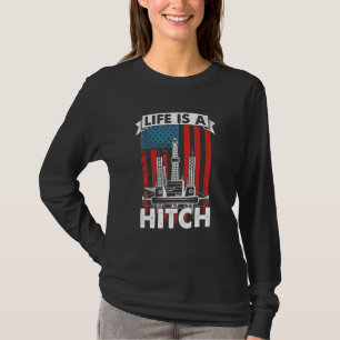 Oilfield Us Flag Fracking   Fracker Oil Drilling T-Shirt