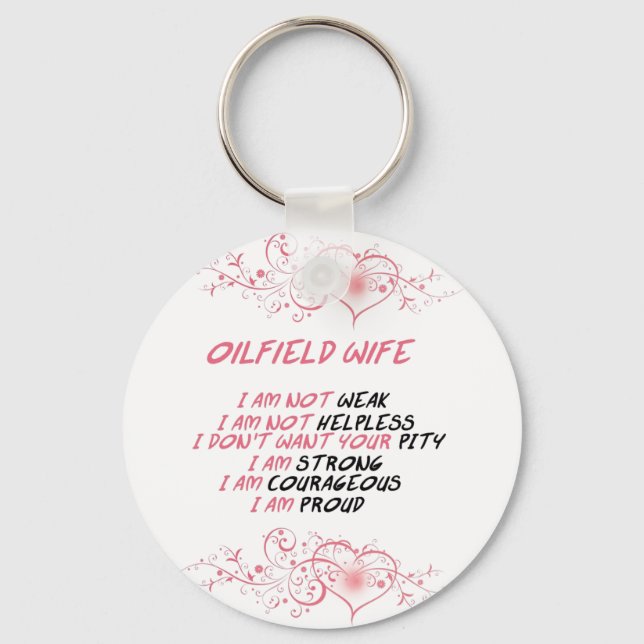 Oilfield Wife Key Ring (Front)