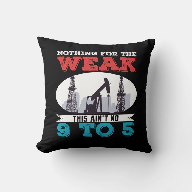 Oilfield Worker Rig Drilling Roughneck Nothing For Cushion (Front)