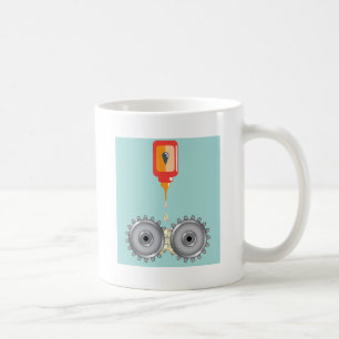 Oiling Gears Vector Coffee Mug