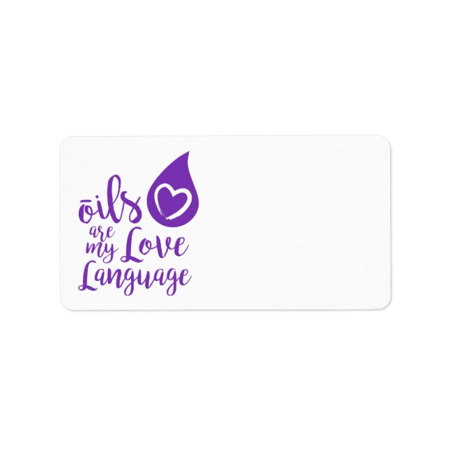 Oils are my Love Language Address Labels (Front)