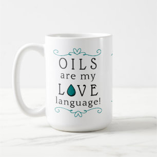 Oils Are My Love Language Coffee Mug Teal/green