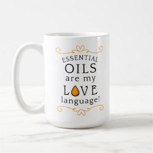 Oils Are My Love Language Coffee Mug Yellow/Gold