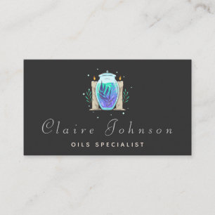 Oils Specialist Magic Potion & Candles Elegant Business Card