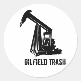 OILWELL5, Oilfield Trash Classic Round Sticker