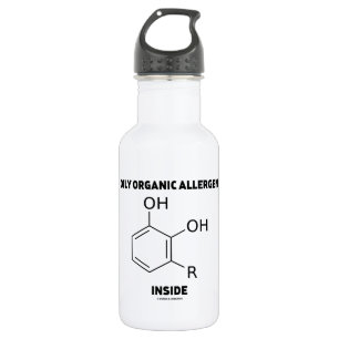 Oily Organic Allergen Inside (Urushiol Molecule) 532 Ml Water Bottle