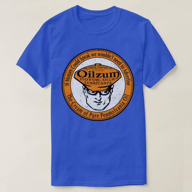 Oilzum oil motor vintage sign T-Shirt (Design Front)