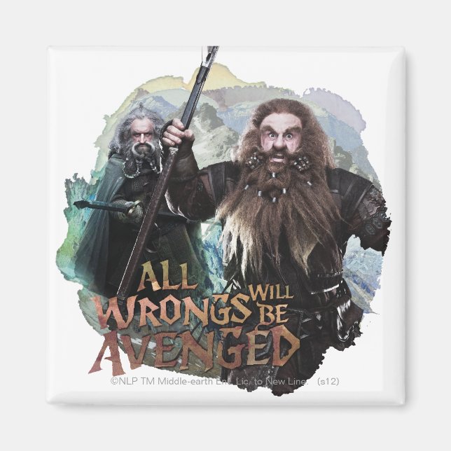 Oin and Gloin Magnet (Front)