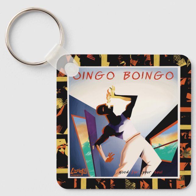Oingo Boingo good for your soul metal keychain (Front)