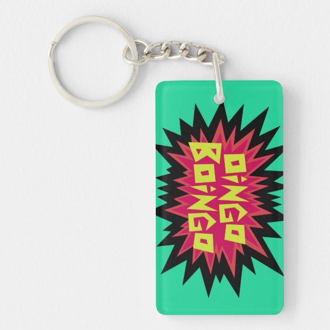 Oingo Boingo spiky key ring (Front)