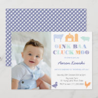 Oink Baa Cluck Moo Farmyard Animals Birthday Party