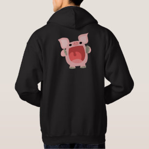 "OINK!!!" Cute Cartoon Pig Hoodie