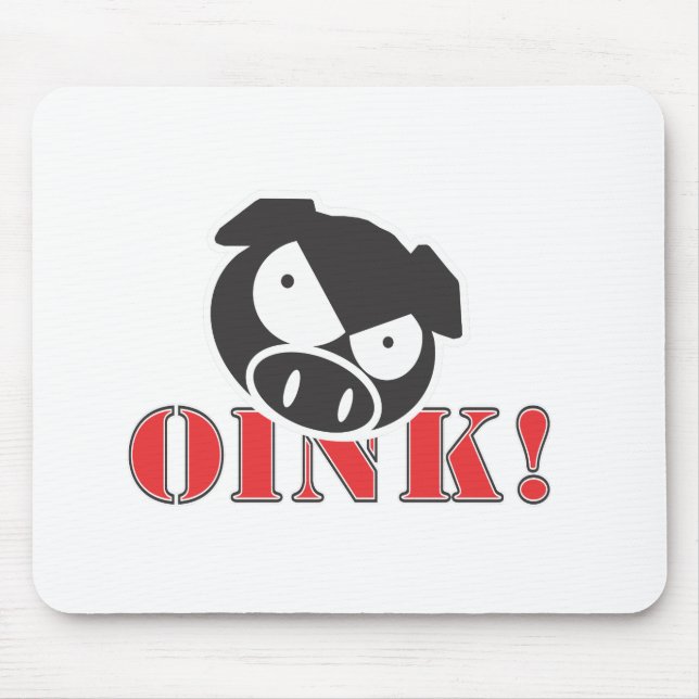 OINK_GraphicReversed Mouse Mat (Front)