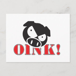 OINK_GraphicReversed Postcard