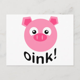 Oink! PIg Postcard