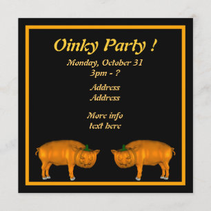 Oinky Party ! Invitation