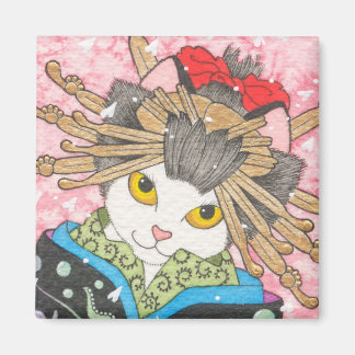 Oiran Kitty Magnet