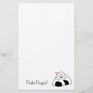 Oishii Onigiri Stationary (White) Stationery