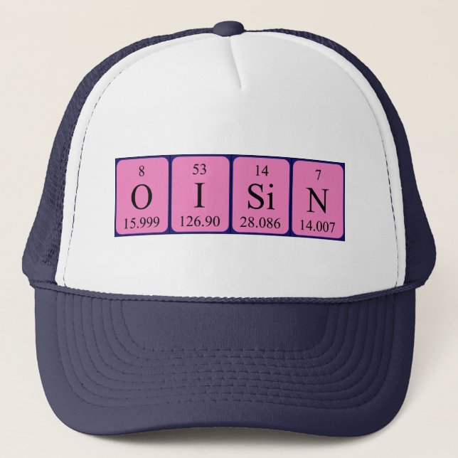 Oisin periodic table name hat (Front)