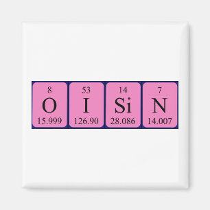 Oisin periodic table name magnet