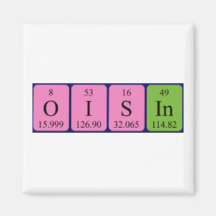 Oisin periodic table name magnet