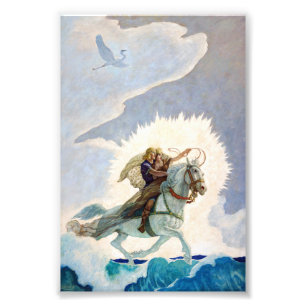 Oisin Rides to the Land of Youth by N. C. Wyeth Photo Print