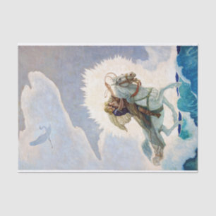 Oisin Rides to the Land of Youth by N. C. Wyeth Tissue Paper