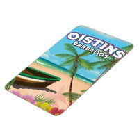 Oistins Barbados vintage beach poster