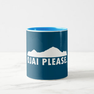 Ojai California Please Two-Tone Coffee Mug
