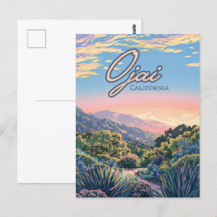 Ojai California Topa Topa Mountains Landscape Postcard