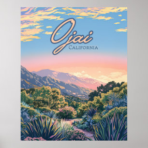 Ojai California Topa Topa Mountains Landscape Poster