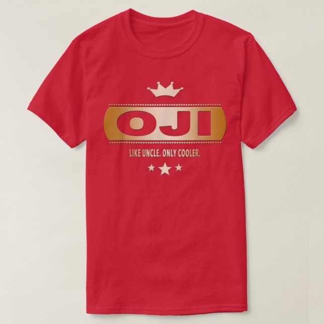 Oji Like Uncle Only Cooler Tee in Japanese  (Design Front)