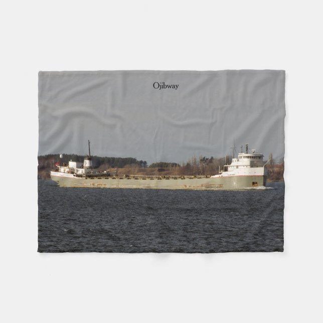 Ojibway fleece blanket (Front (Horizontal))