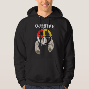 Ojibwe Anishinaabeg People Native American Medicin Hoodie