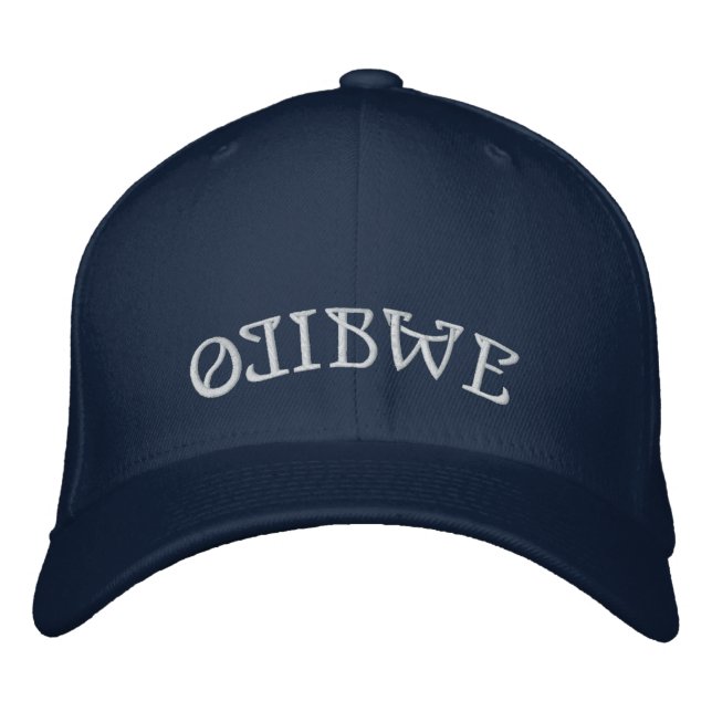 Ojibwe Embroidered Baseball Cap Ojibwe Nation Cap (Front)