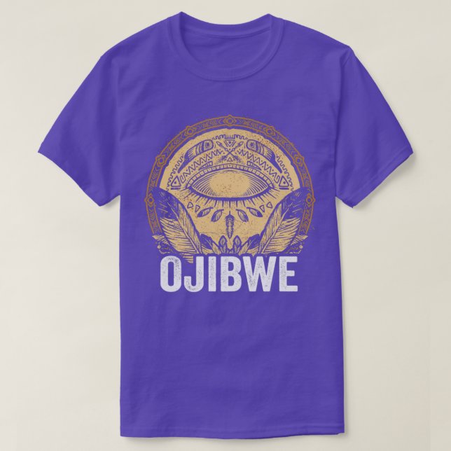 Ojibwe Indigenous Native  T-Shirt (Design Front)