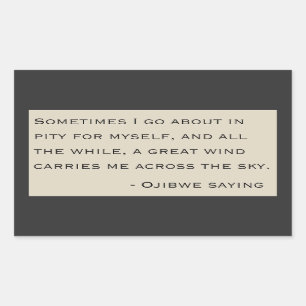Ojibwe saying - The Sopranos Rectangular Sticker