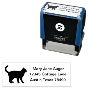 Ojos Azules Cat Personalised  Self-inking Stamp