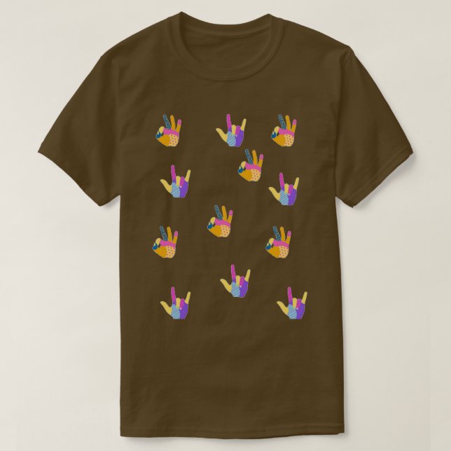 OK and love hand T-Shirt (Design Front)