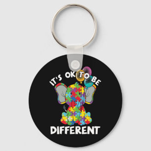 Ok Be Different Autistic Elephant Bylloons Autism Key Ring