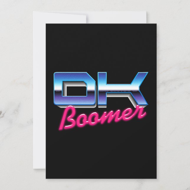 Ok Boomer Invitation (Front)