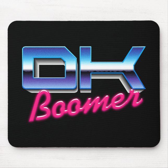Ok Boomer Mouse Mat (Front)