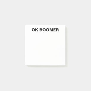 OK Boomer Post- It Notes Funny Office Gag Gift