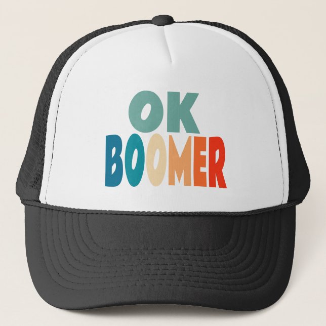 Ok Boomer Trucker Hat (Front)