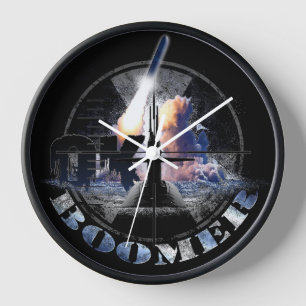 OK BOOMER US Navy Nuclear Sub Force Cornhole Set Clock