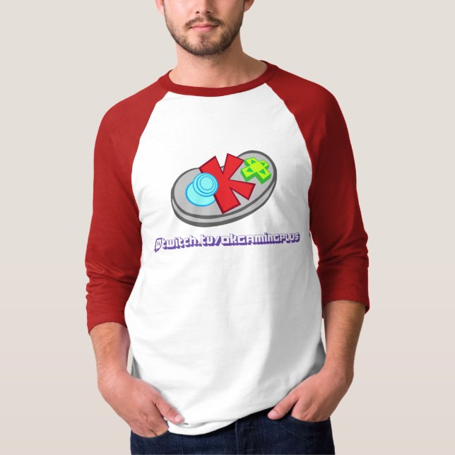 OK Gaming Plus 3/4 Sleeve Raglan Shirt (Front)