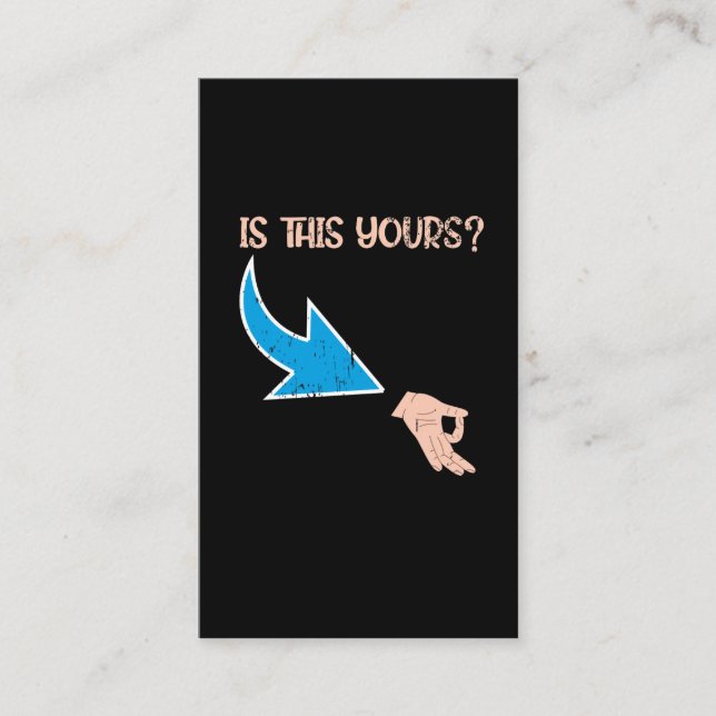 Ok Hand Prank Meme Comedian Circle Game Business Card (Front)