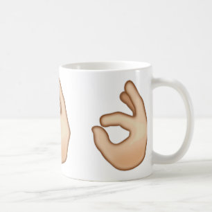 OK Hand Sign Emoji Coffee Mug