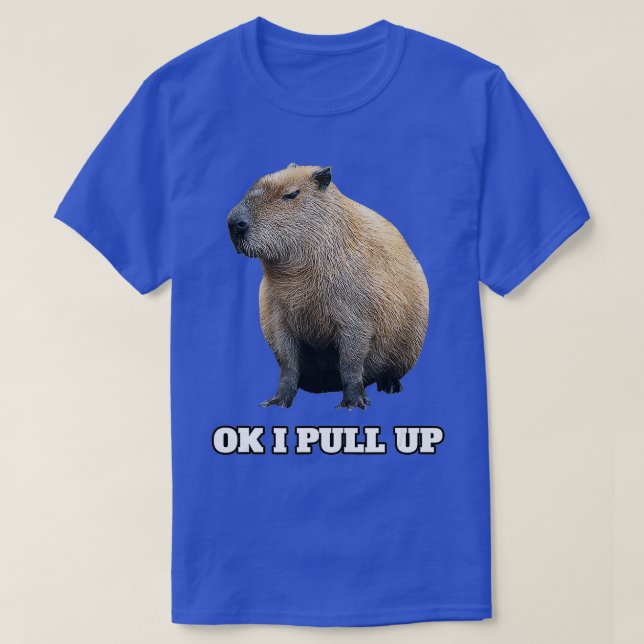 Ok I Pull Up Capybara  (2) T-Shirt (Design Front)